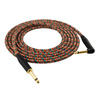 Red's Music instrument cable - Jack 6.3mm / Jack 6.3mm angled - FOP braided cable - GCF1250RA - 5m