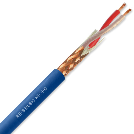 Red's Music Microphone Cable - XLR M / mini Jack 3.5 stereo - Standard - MC1850BX-BLUE - 5m